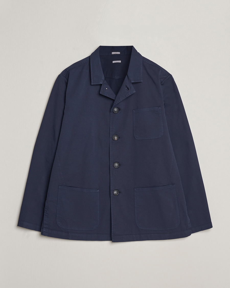 Herren | Hemden | Massimo Alba | Florida Stone Washed Shirt Jacket Navy