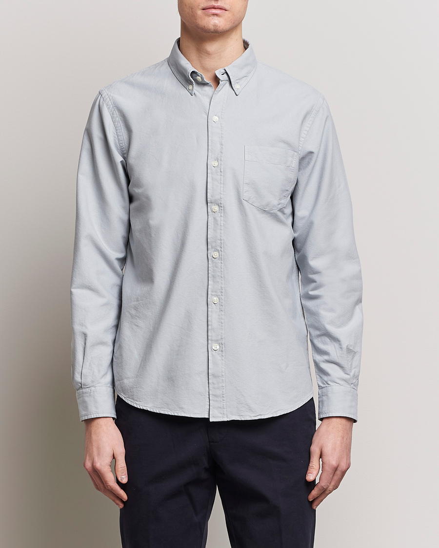 Herren | Oxfordhemden | Colorful Standard | Classic Organic Oxford Button Down Shirt Cloudy Grey