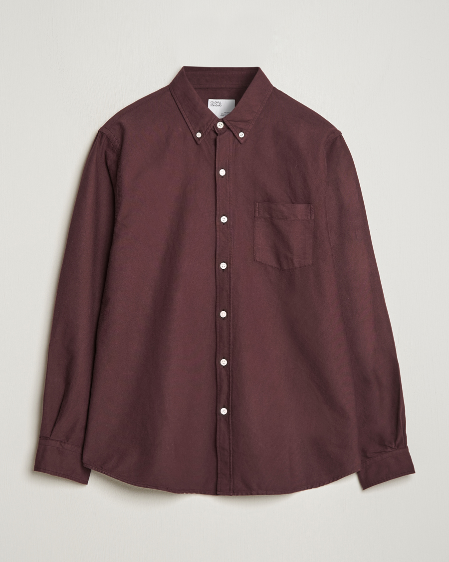 Herren | Hemden | Colorful Standard | Classic Organic Oxford Button Down Shirt Oxblood Red
