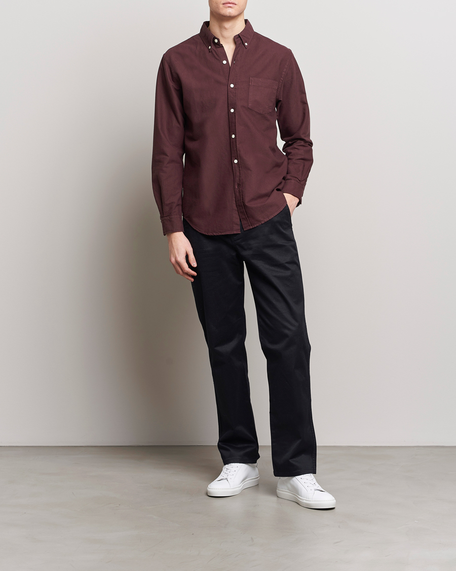Herren | Hemden | Colorful Standard | Classic Organic Oxford Button Down Shirt Oxblood Red
