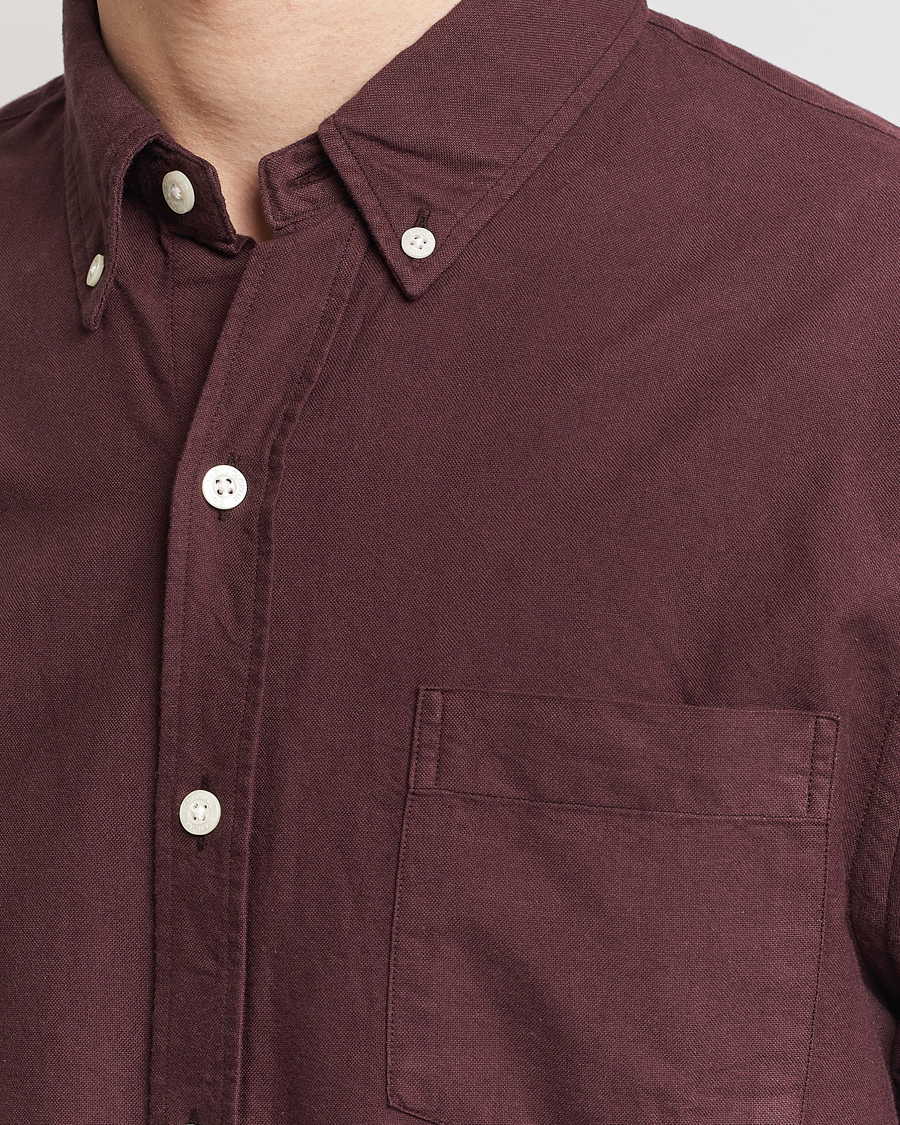 Herren | Hemden | Colorful Standard | Classic Organic Oxford Button Down Shirt Oxblood Red
