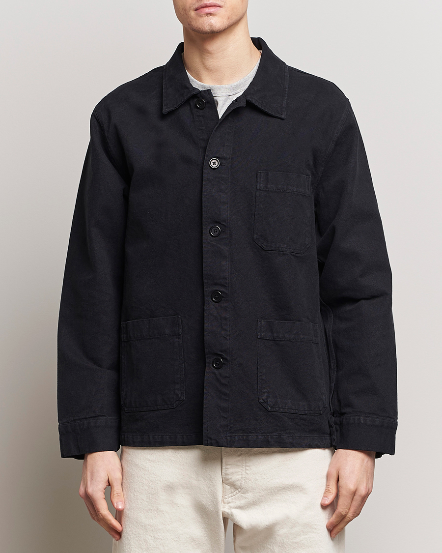 Herren | Frühlingsjacken | Colorful Standard | Organic Workwear Jacket Deep Black