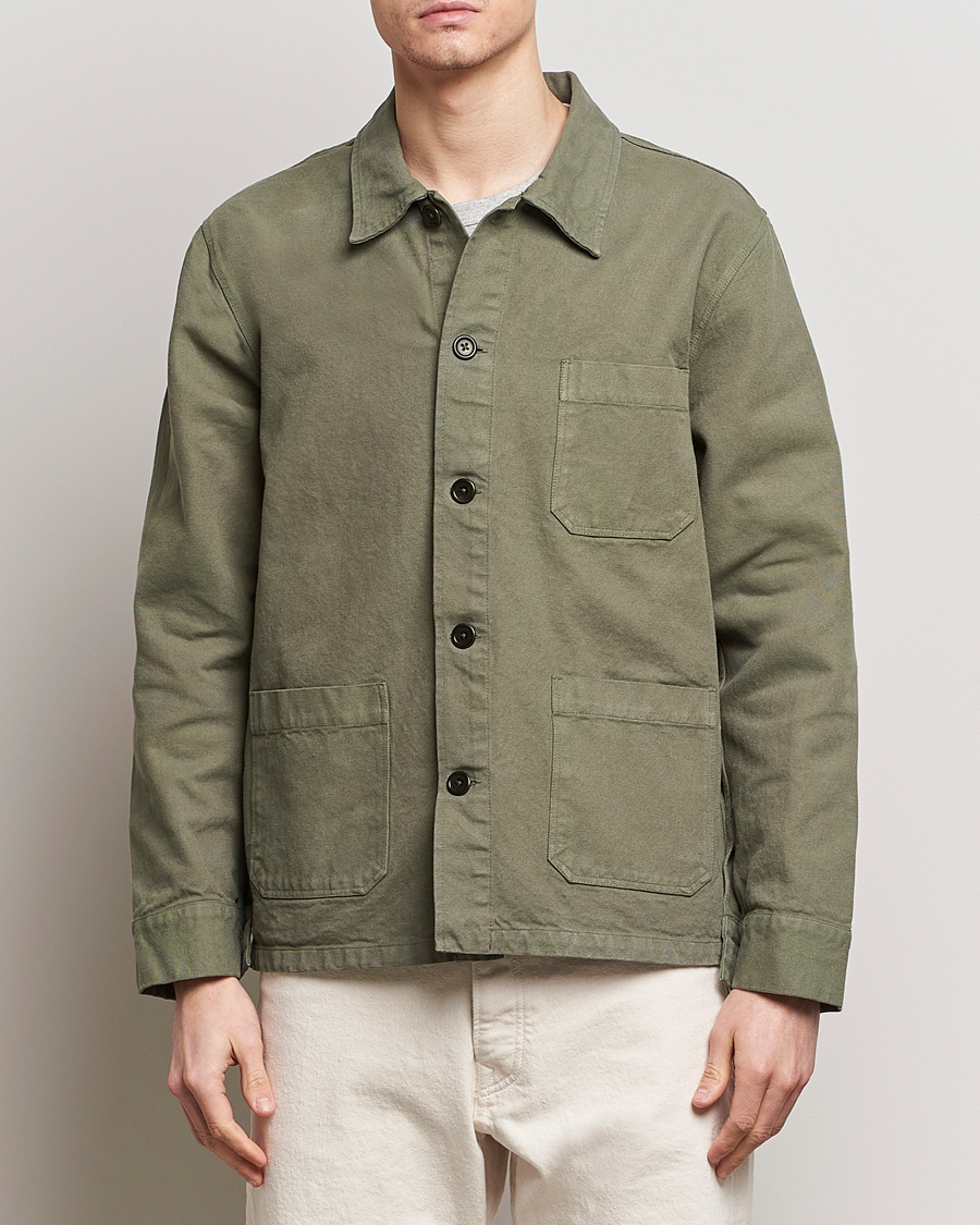 Herren | Freizeithemden | Colorful Standard | Organic Workwear Jacket Dusty Olive