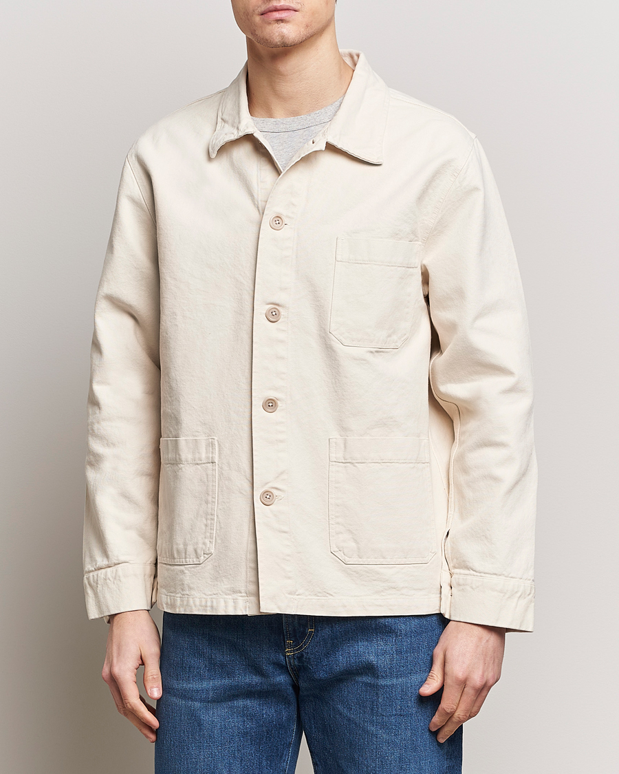 Herren | Freizeithemden | Colorful Standard | Organic Workwear Jacket Ivory White