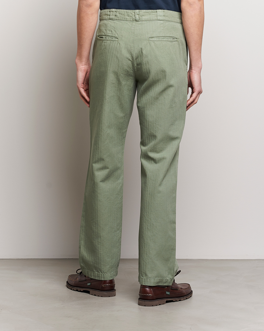 Herren | Hosen | Aspesi | Cotton Herringbone Pants Sage