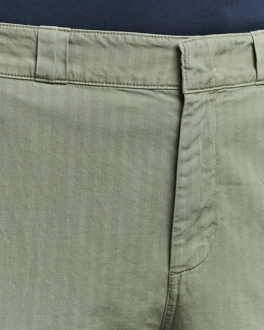 Herren | Hosen | Aspesi | Cotton Herringbone Pants Sage