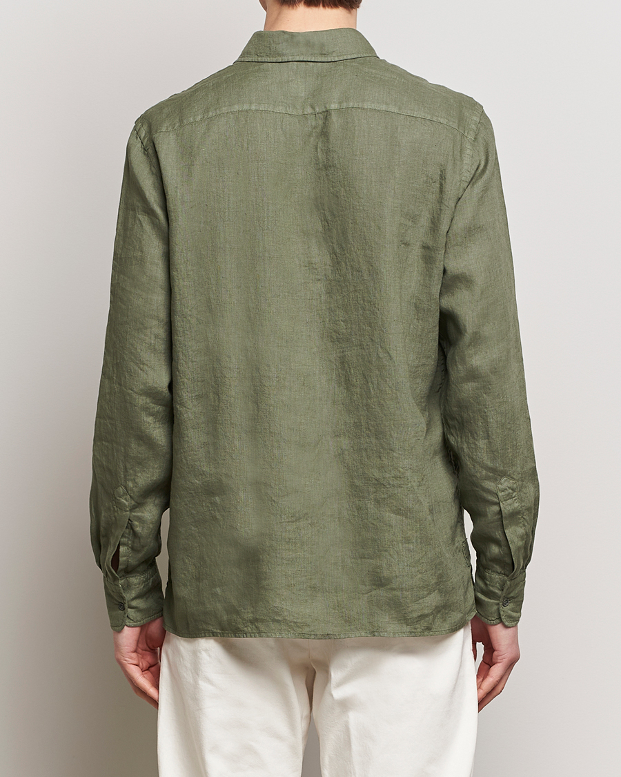 Herren | Hemden | Aspesi | Linen Popover Shirt Military