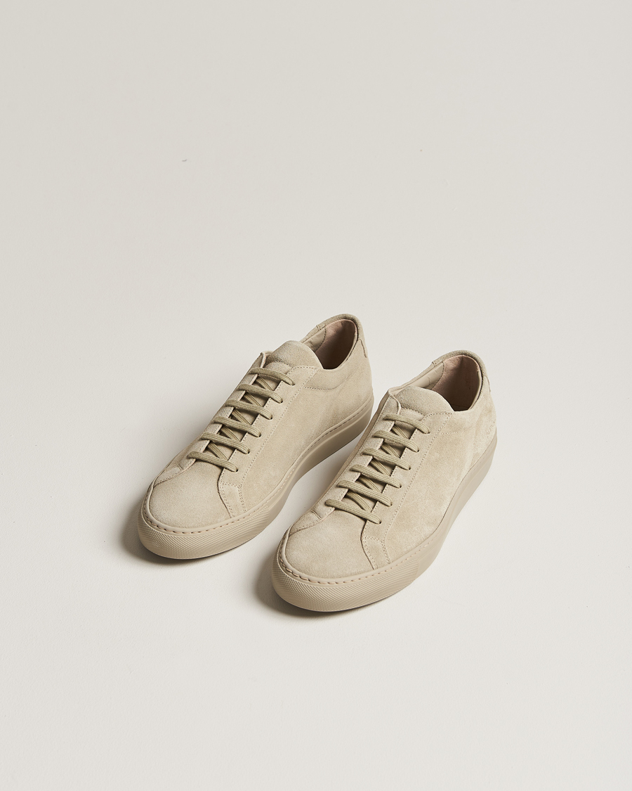 Herren | Common Projects Original Achilles Suede Sneaker Bone | Common Projects | Original Achilles Suede Sneaker Bone