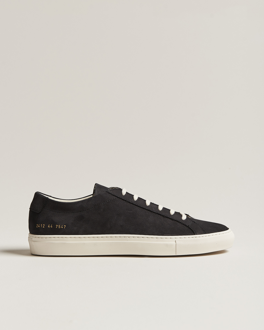 Herren | Common Projects Original Achilles Pebbled Nubuck Sneaker Black | Common Projects | Original Achilles Pebbled Nubuck Sneaker Black
