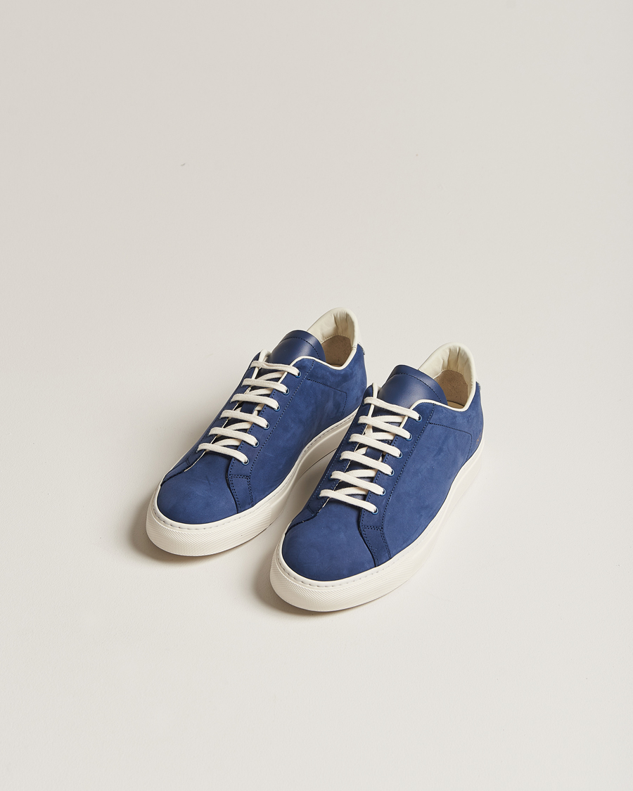 Herren | Common Projects | Common Projects | Retro Pebbled Nappa Leather Sneaker Blue/White