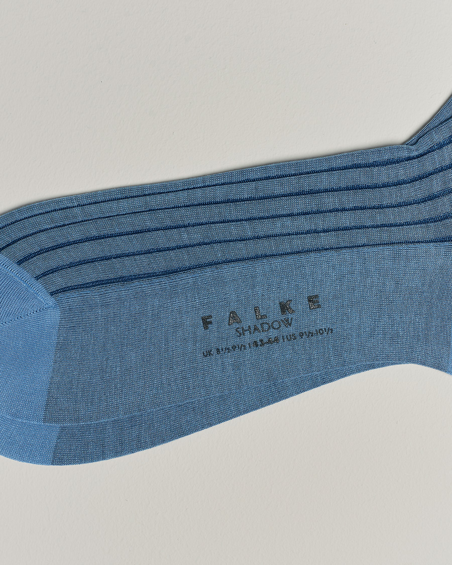 Herren | Neue Produktbilder | Falke | Shadow Stripe Sock Light Blue/Navy