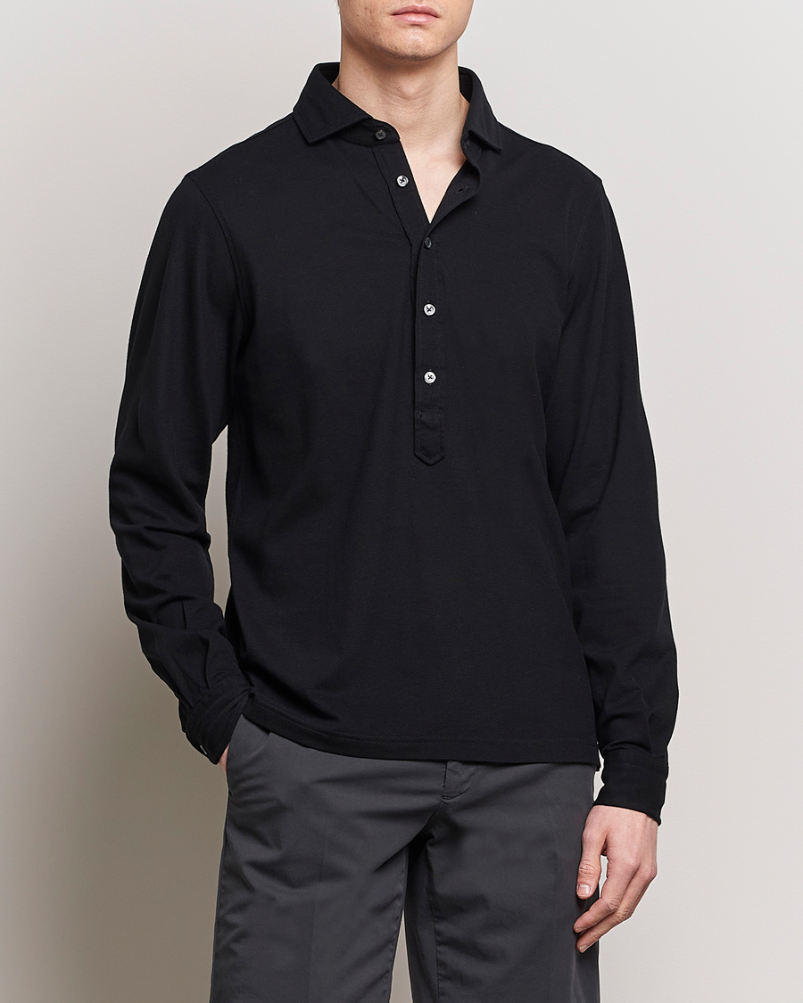 Herren | Kategorie | Gran Sasso | Popover Shirt Black