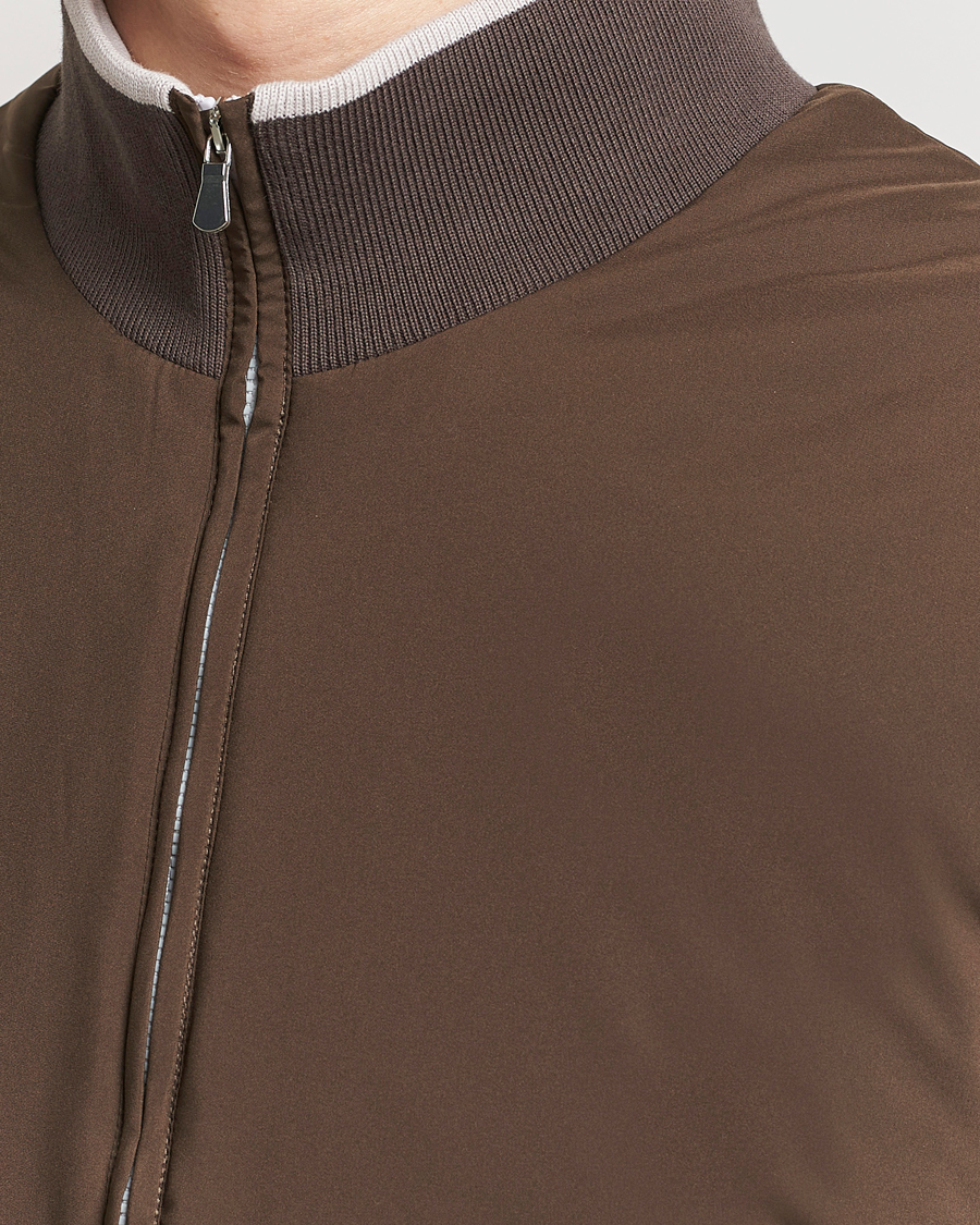 Herren | Jacken | Gran Sasso | Nylon Light Padded Gilet Dark Brown