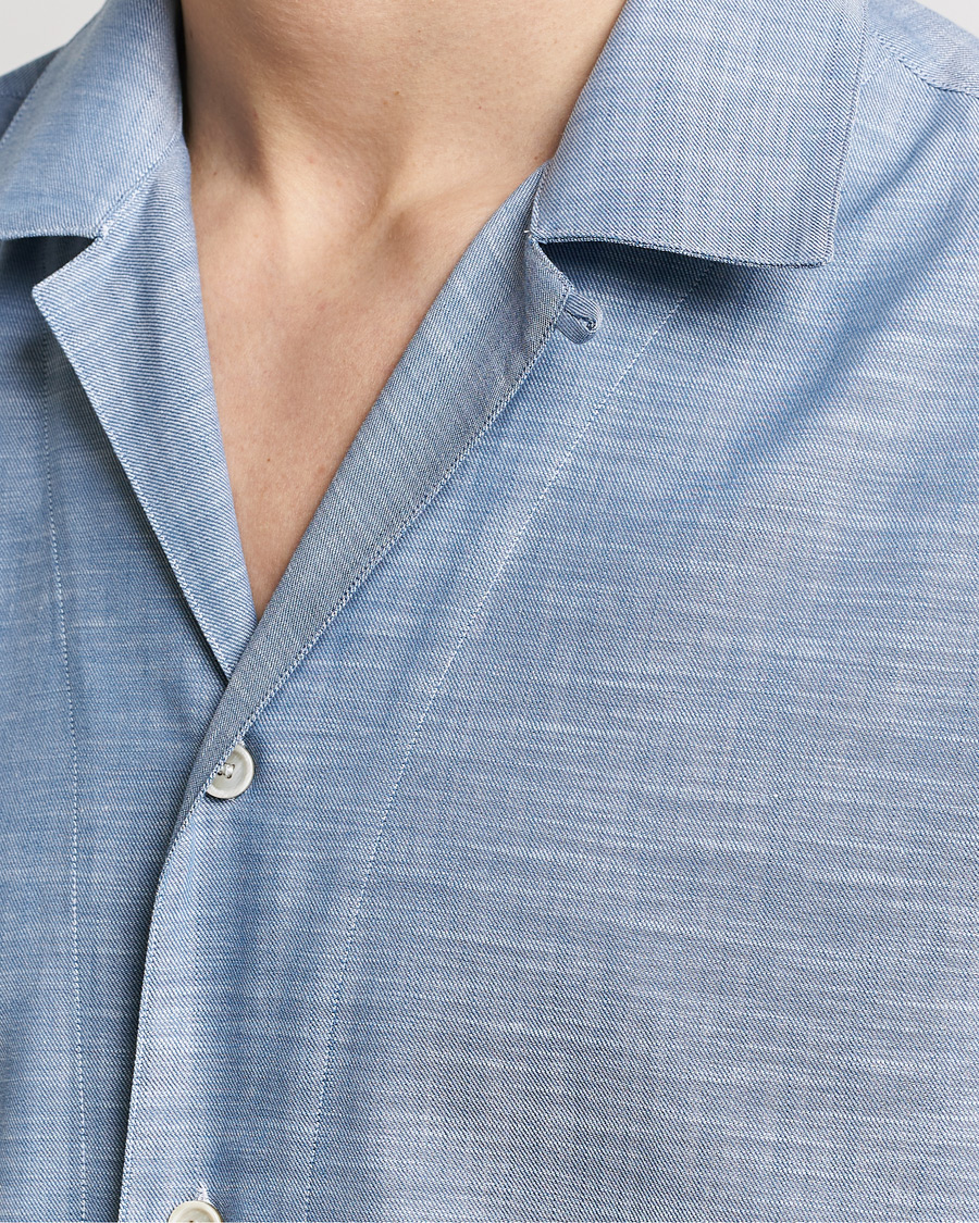Herren | Hemden | Brioni | Cotton Cuban Shirt Light Blue