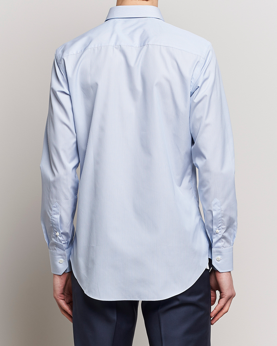 Herren | Hemden | Brioni | Slim Fit Dress Shirt Light Blue Stripe