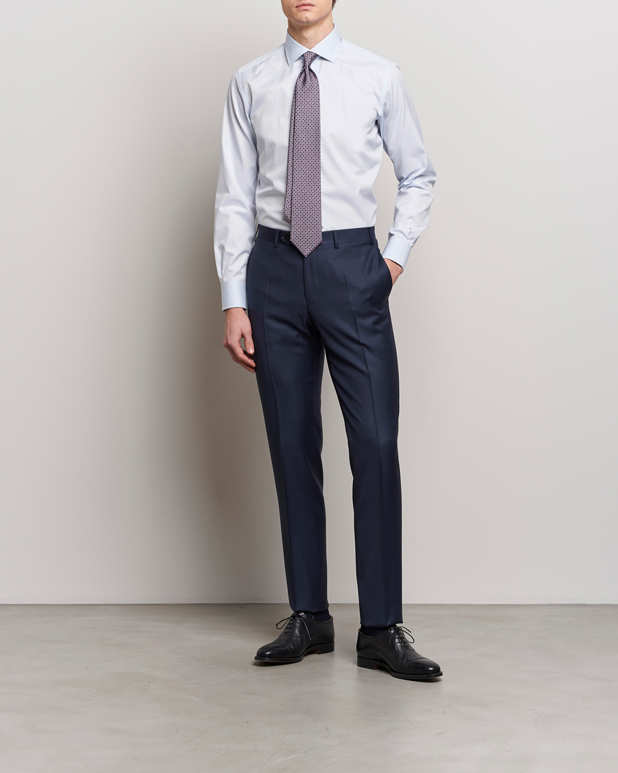 Herren | Italian Department | Brioni | Slim Fit Dress Shirt Light Blue