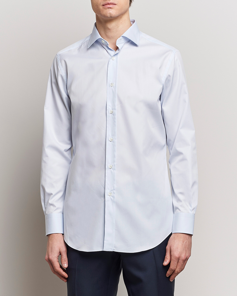 Herren | Businesshemden | Brioni | Slim Fit Dress Shirt Light Blue