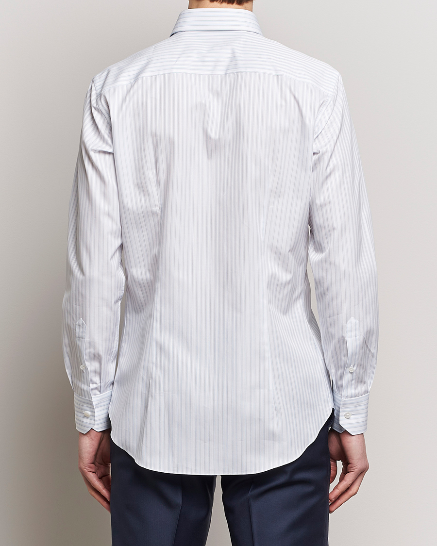 Herren | Hemden | Brioni | Slim Fit Dress Shirt Light Blue Stripe