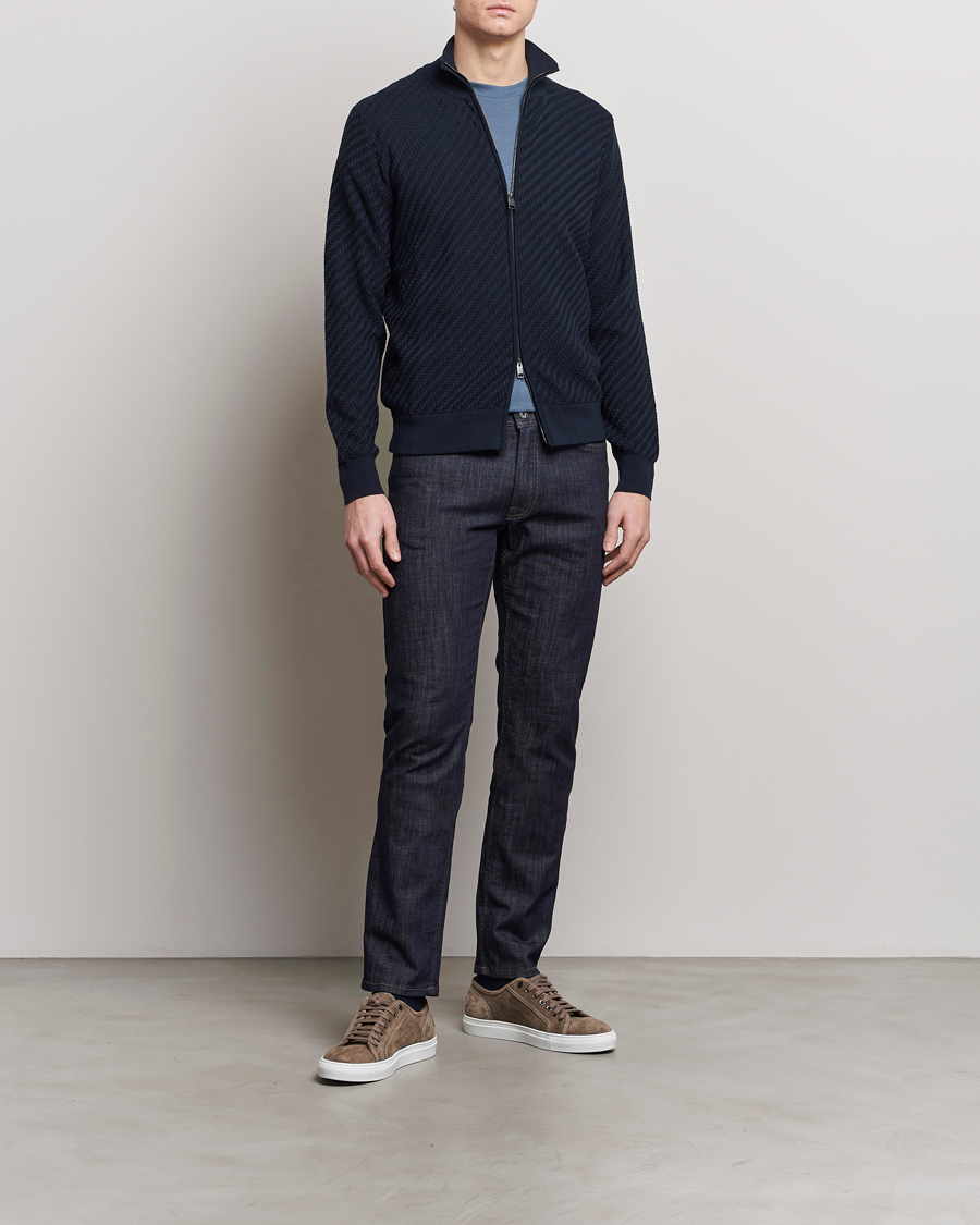 Herren | Jeans | Brioni | Slim Fit Stretch Jeans Dark Indigo
