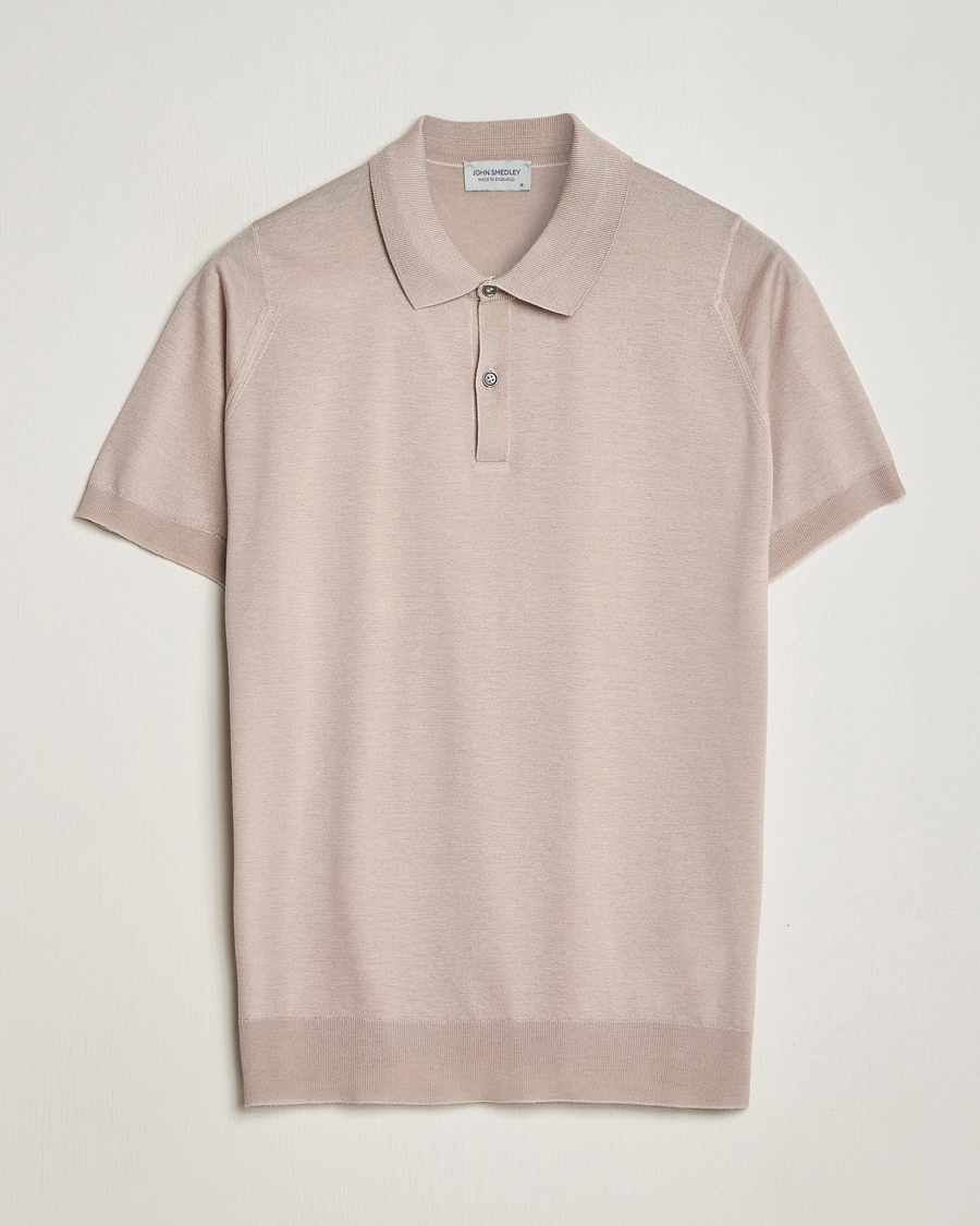 Herren | Poloshirts | John Smedley | Leyburn Merino/Sea Island Cotton Polo Oat
