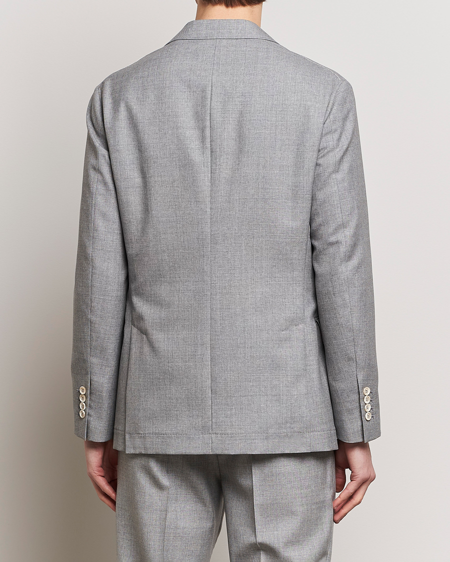 Herren | Sakkos | Brunello Cucinelli | Peak Lapel Wool Blazer Light Grey