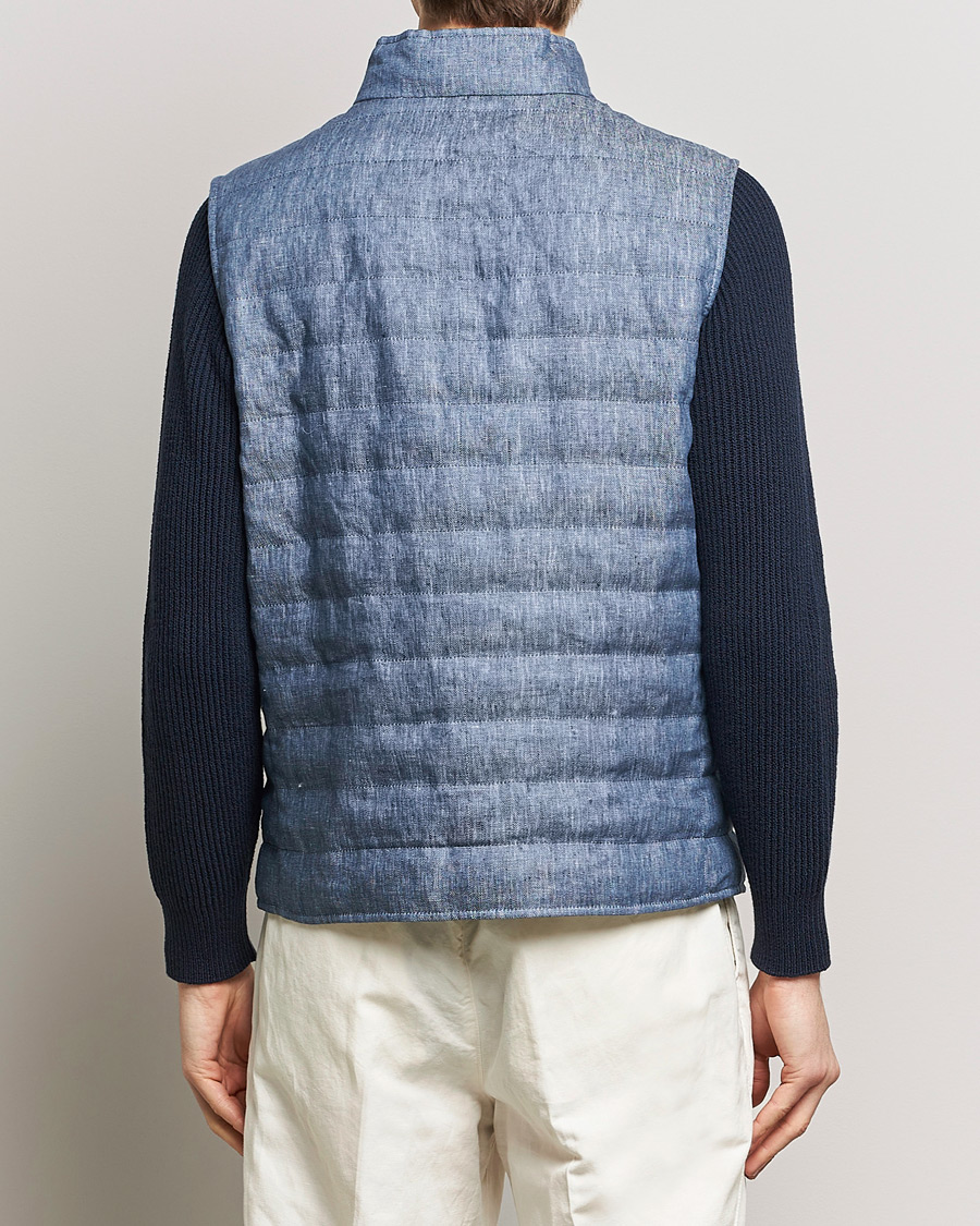 Herren | Jacken | Brunello Cucinelli | Linen Gilet Light Blue