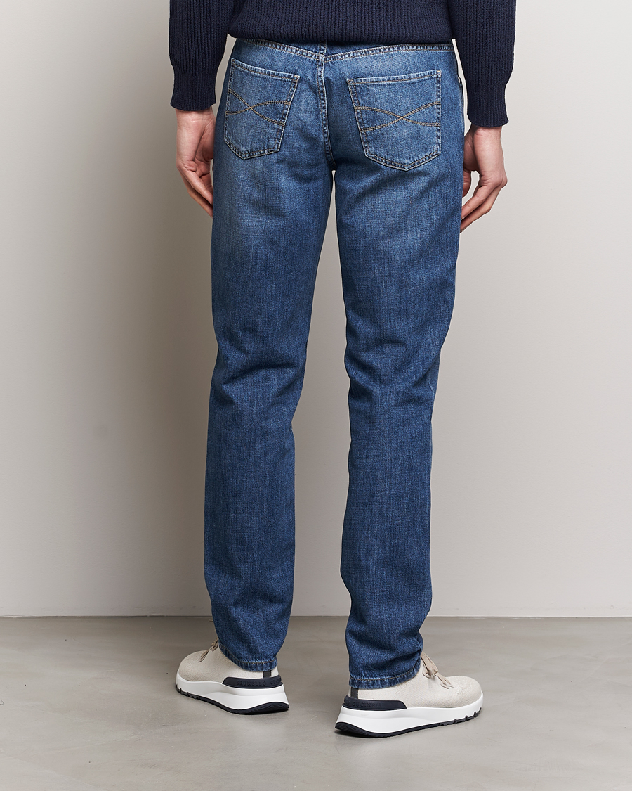 Herren | Hosen | Brunello Cucinelli | Traditional Fit Jeans Dark Blue Wash