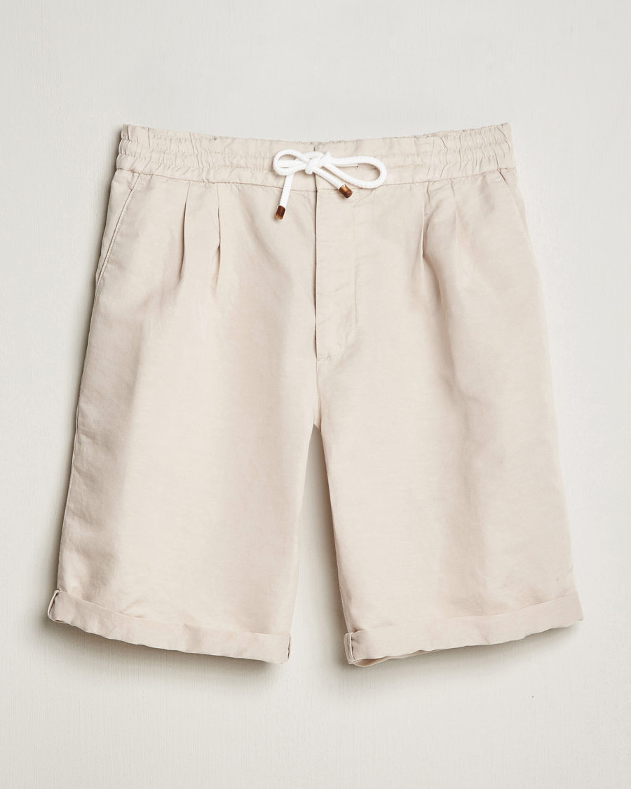 Herren | Shorts | Brunello Cucinelli | Drawstring Shorts Light Beige