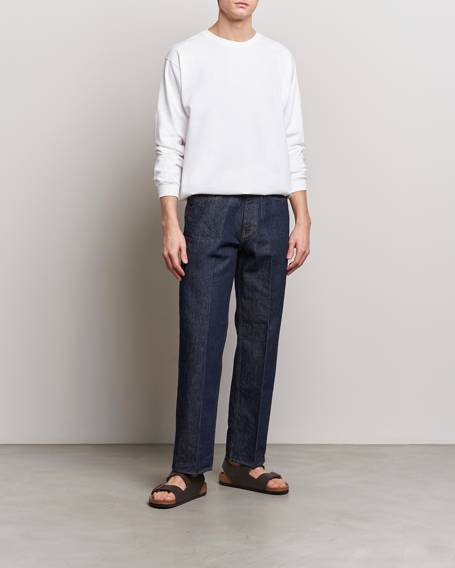 Herren | T-Shirts | Auralee | Luster Plating Long Sleeve T-Shirt White