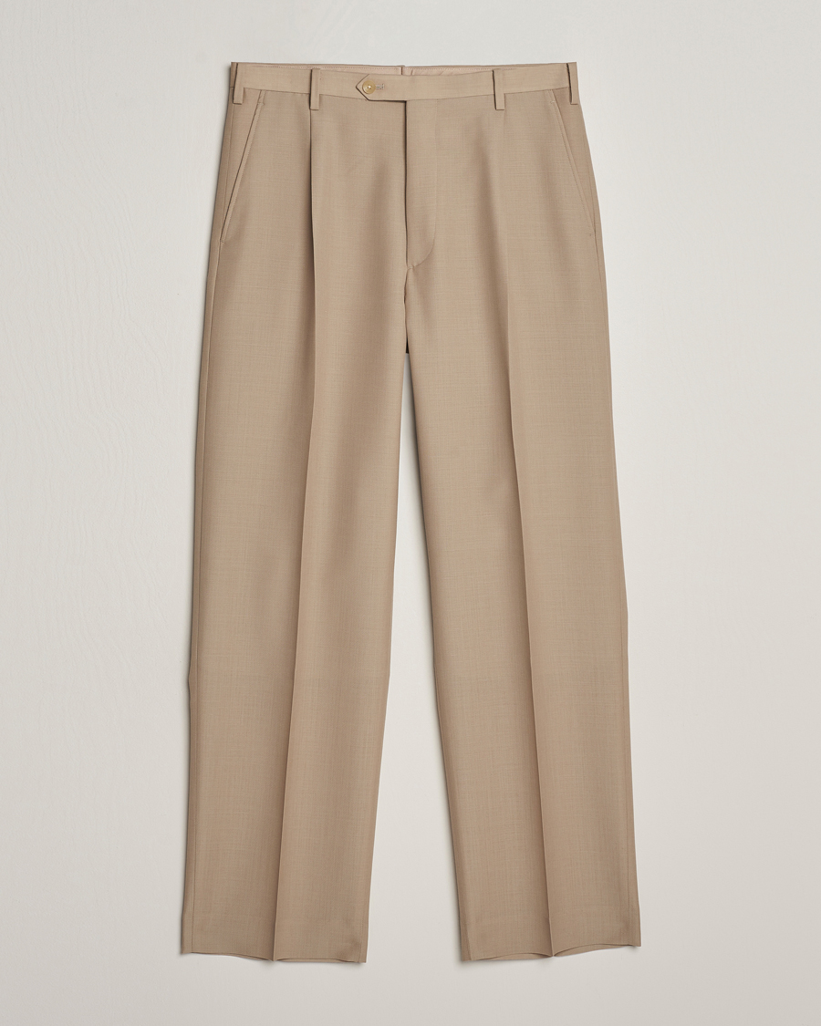 Herren | Hosen | Auralee | Tropical Wool/Mohair Slacks Beige