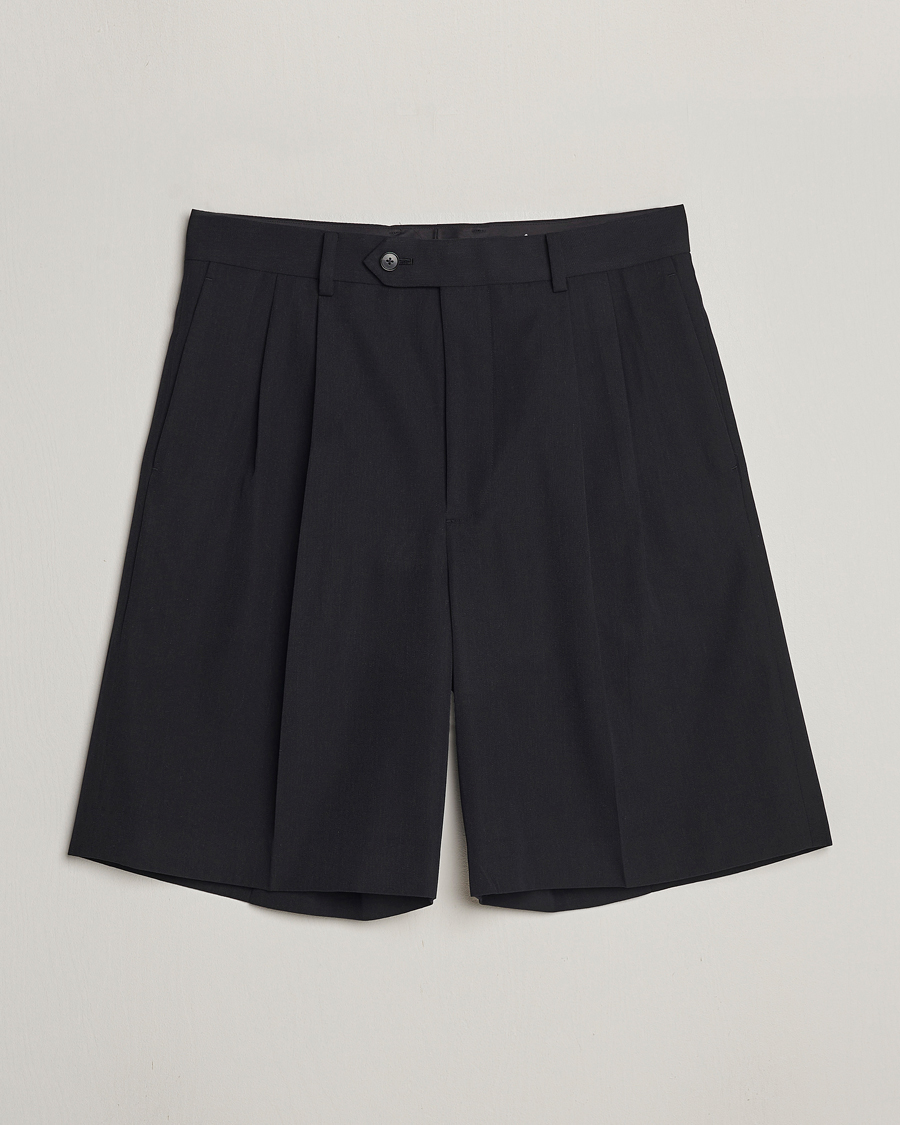 Herren | Shorts | Auralee | Light Wool Gabardine Shorts Black
