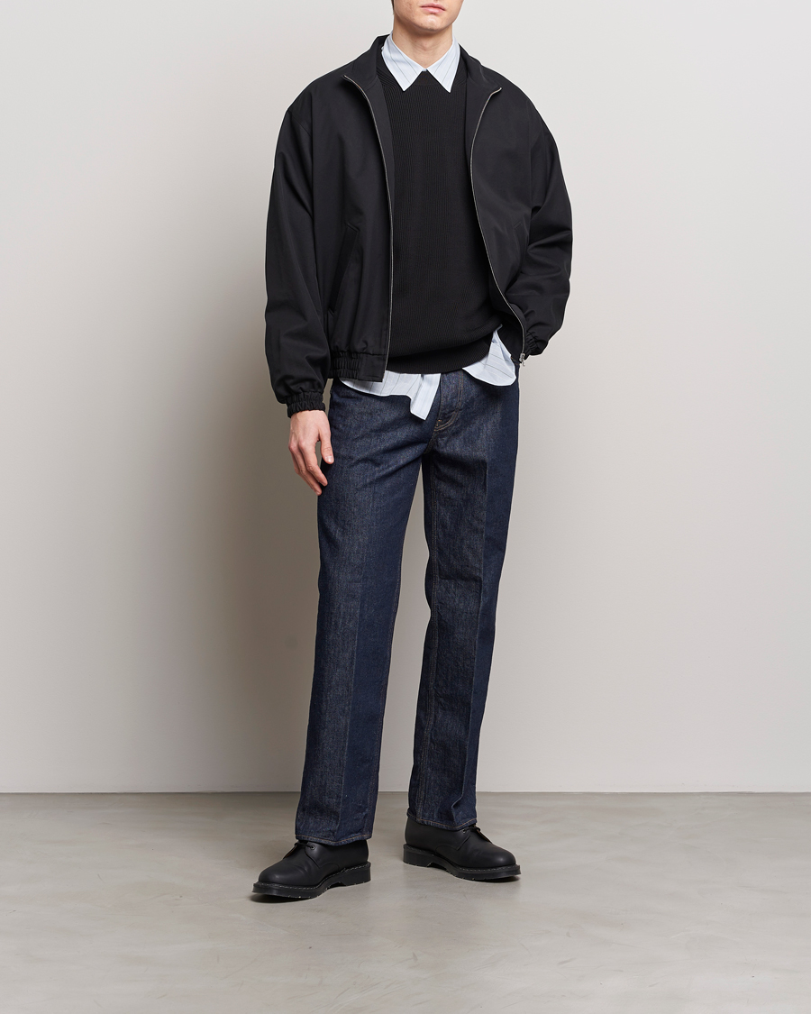 Herren | Jacken | Auralee | Washed Silk Chambray Blouson Black