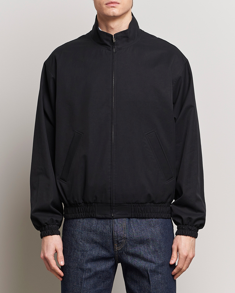 Herren | Jacken | Auralee | Washed Silk Chambray Blouson Black