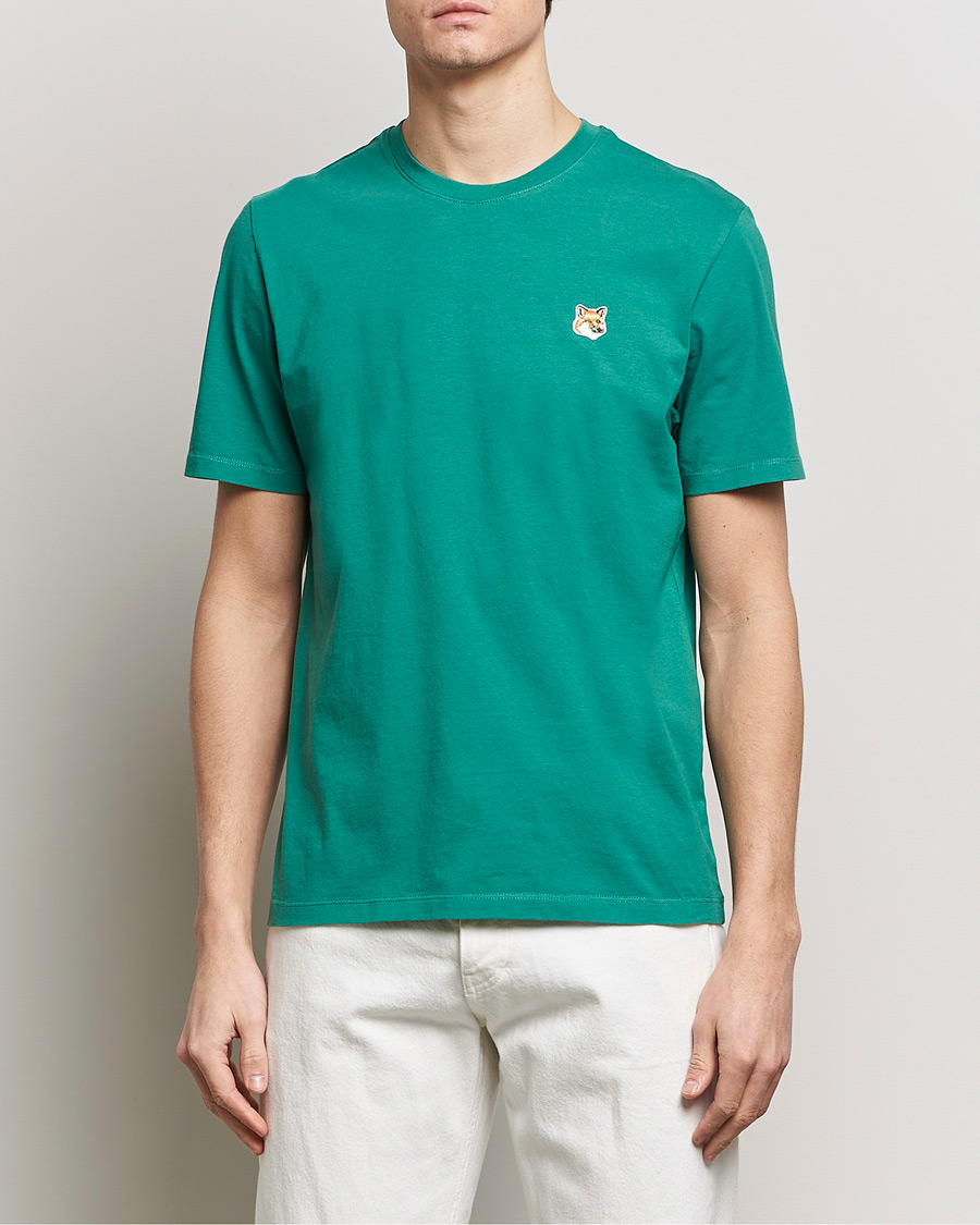 Herren | Maison Kitsuné | Maison Kitsuné | Fox Head T-Shirt Pine Green