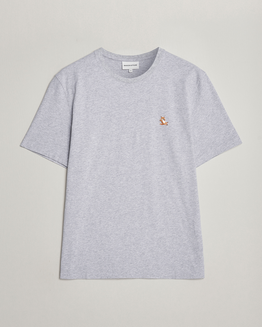 Herren | T-Shirts | Maison Kitsuné | Chillax Fox T-Shirt Light Grey Melange