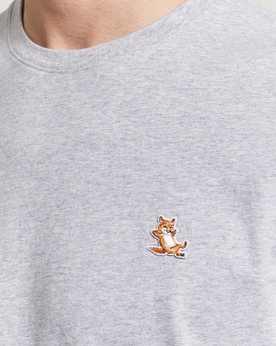 Herren | T-Shirts | Maison Kitsuné | Chillax Fox T-Shirt Light Grey Melange