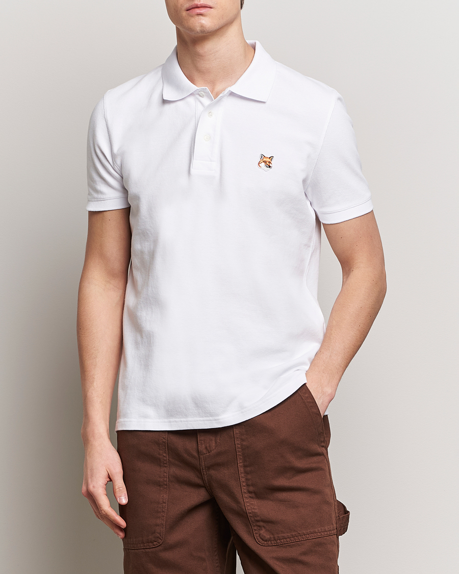 Herren | Poloshirts | Maison Kitsuné | Fox Head Polo White