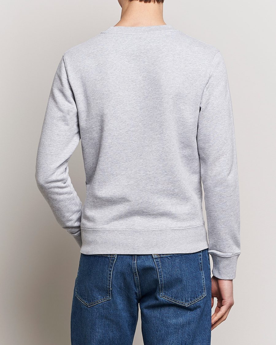 Herren | Pullover | Maison Kitsuné | Fox Head Sweatshirt Light Grey Melange