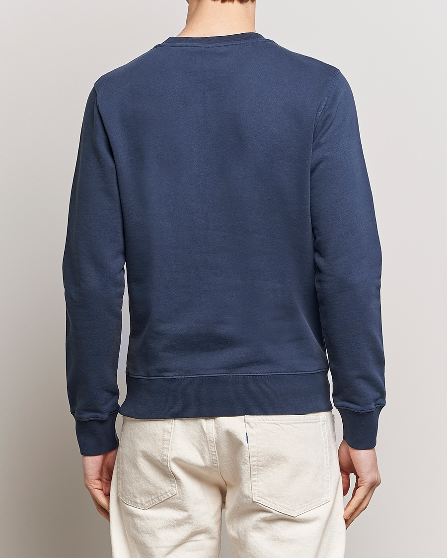 Herren | Pullover | Maison Kitsuné | Fox Head Sweatshirt Ink Blue