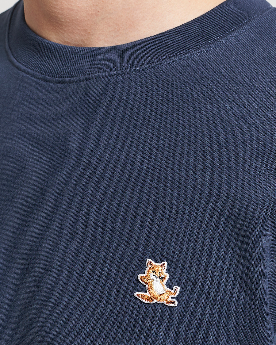 Herren | Pullover | Maison Kitsuné | Chillax Fox Sweatshirt Ink Blue