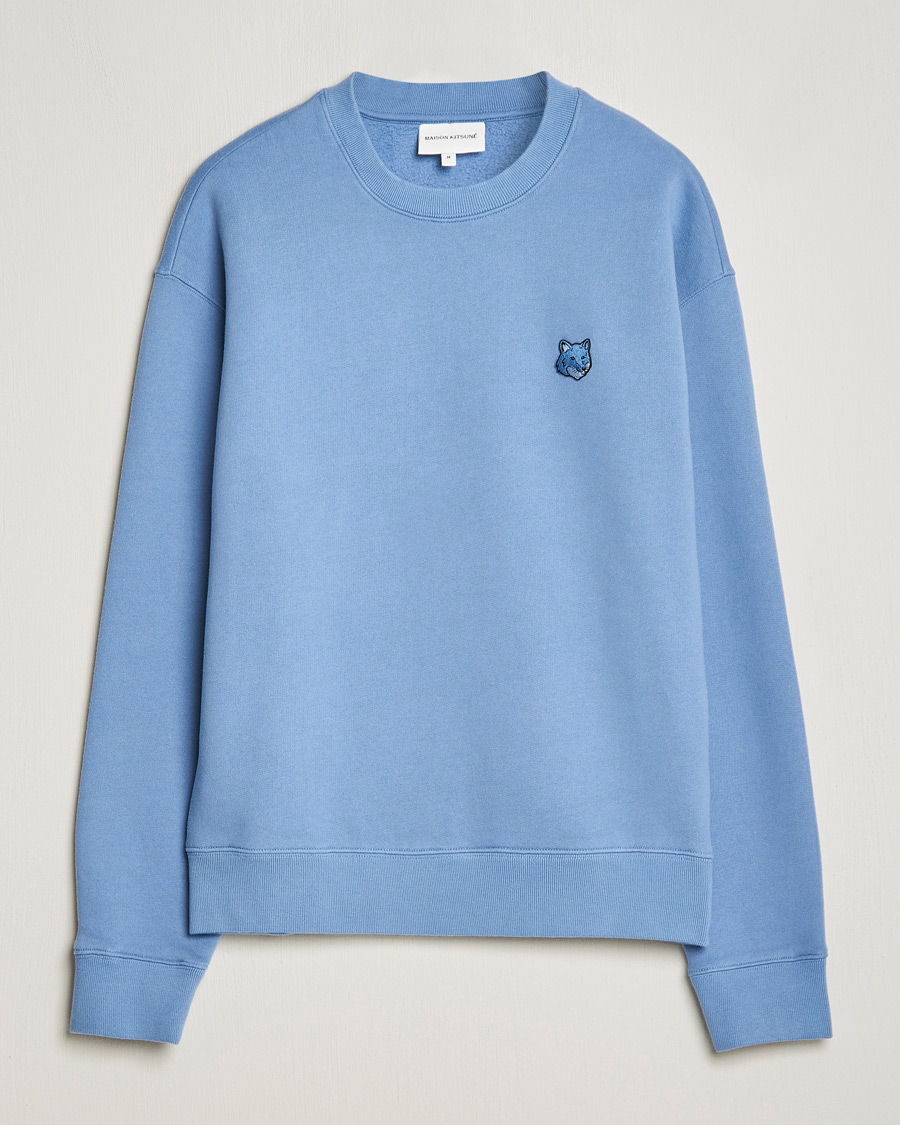 Herren | Pullover | Maison Kitsuné | Tonal Fox Head Sweatshirt Hampton Blue