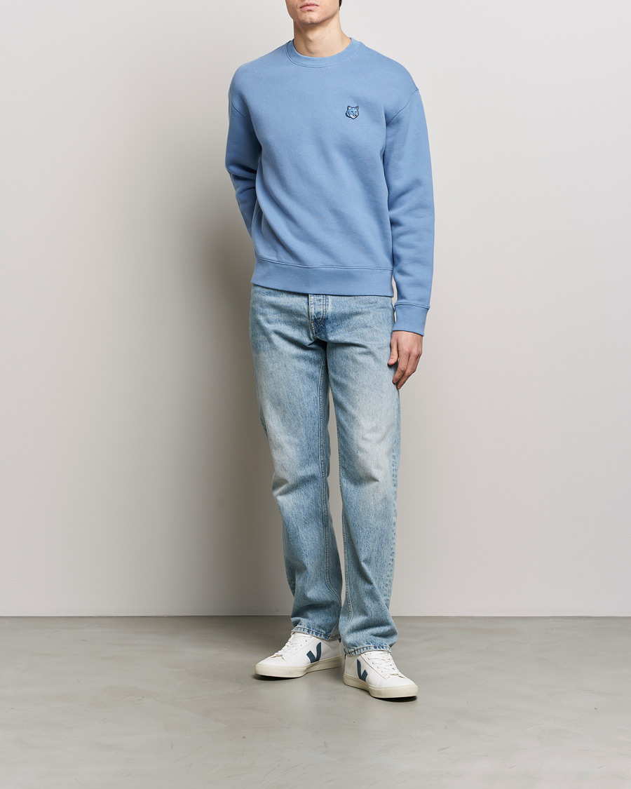 Herren | Pullover | Maison Kitsuné | Tonal Fox Head Sweatshirt Hampton Blue
