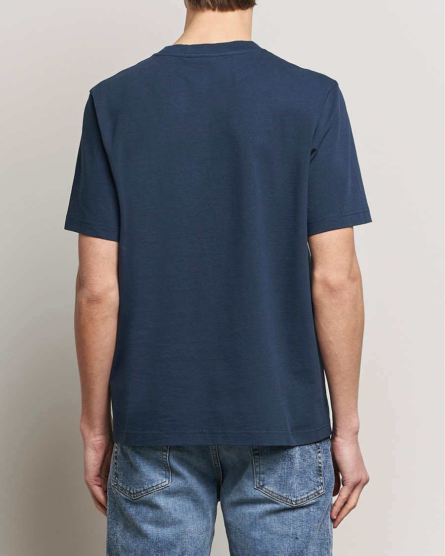 Herren | T-Shirts | Maison Kitsuné | Racing Fox T-Shirt Ink Blue