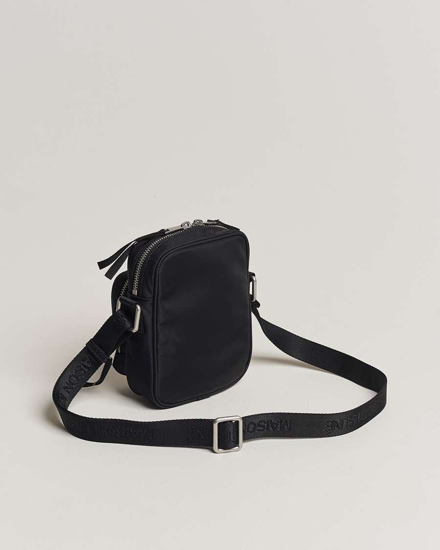 Herren | Maison Kitsuné The Traveller Crossbody Pouch Black | Maison Kitsuné | The Traveller Crossbody Pouch Black