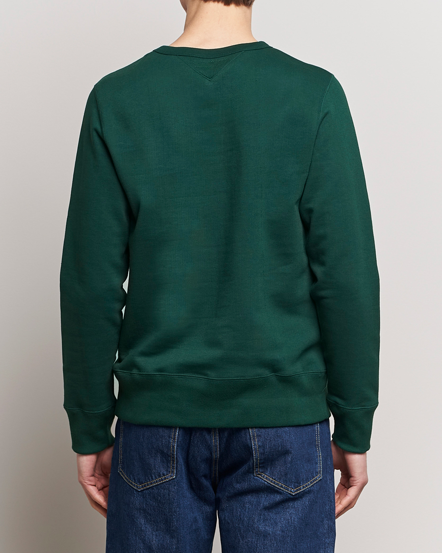Herren | Pullover | Merz b. Schwanen | Organic Cotton Crew Neck Sweatshirt Classic Green