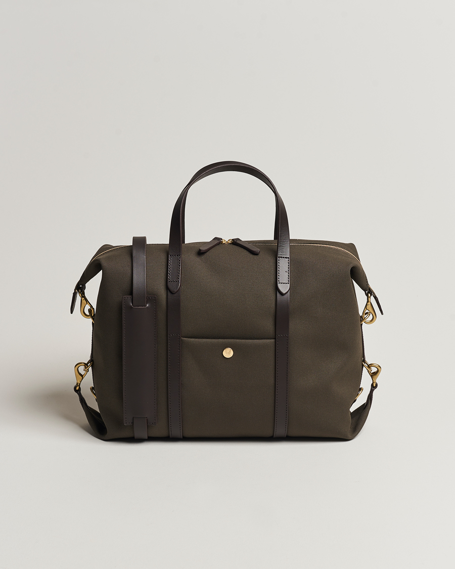 Herren | Taschen | Mismo | M/S Utility Canvas Duffle Bag Army/Dark Brown