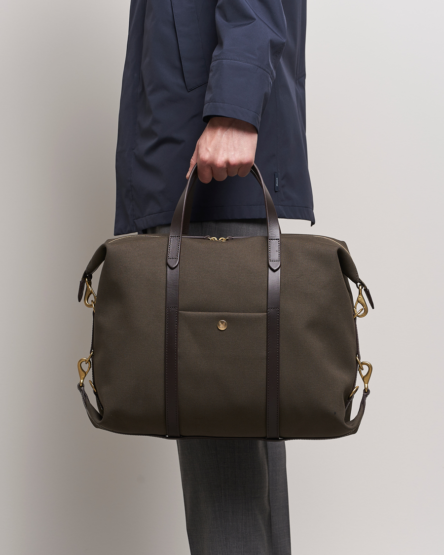 Herren | Taschen | Mismo | M/S Utility Canvas Duffle Bag Army/Dark Brown