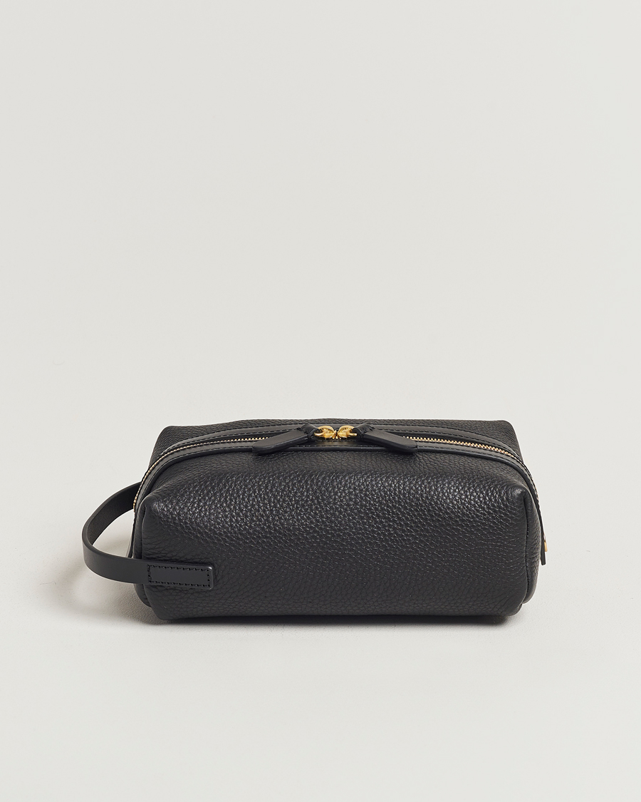 Herren | Taschen | Mismo | Groom Pebbled Leather Washbag Black
