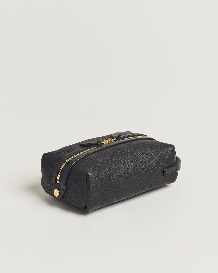 Herren | Taschen | Mismo | Groom Pebbled Leather Washbag Black