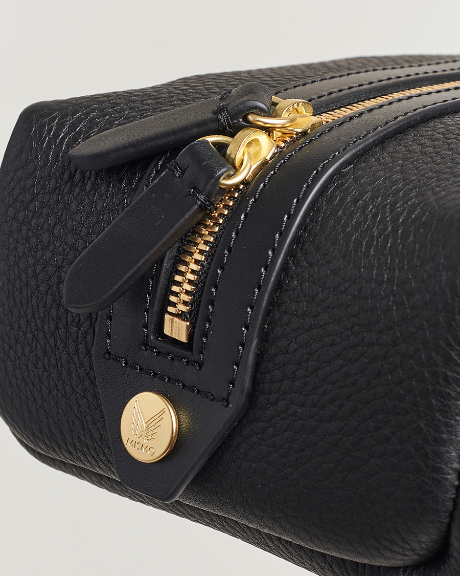 Herren | Taschen | Mismo | Groom Pebbled Leather Washbag Black